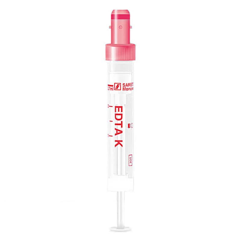 S-Monovettes for Haematology with Potassium EDTA, 2.7ml (66x11mm) Medvana UK