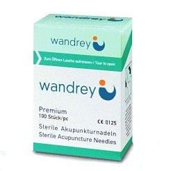 Acupuncture Needles with Plastic Handle 0.25 x 40 mm Medvana UK