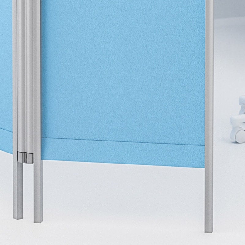 Lightweight Partition without wheels 3 | yellow panels Medvana UK