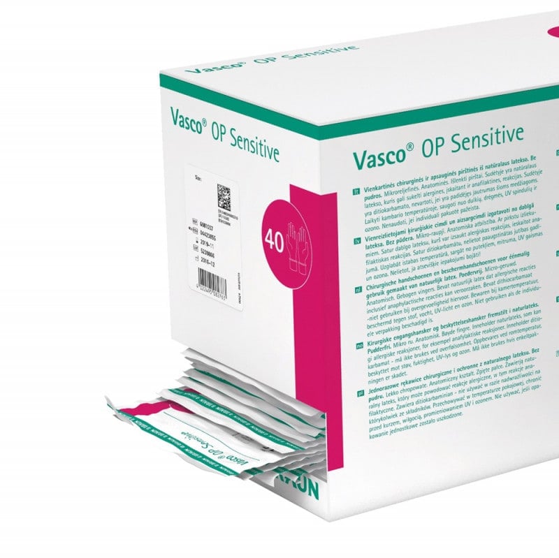 Vasco OP Sensitive Powder-Free Surgical Gloves 7.0 Medvana UK