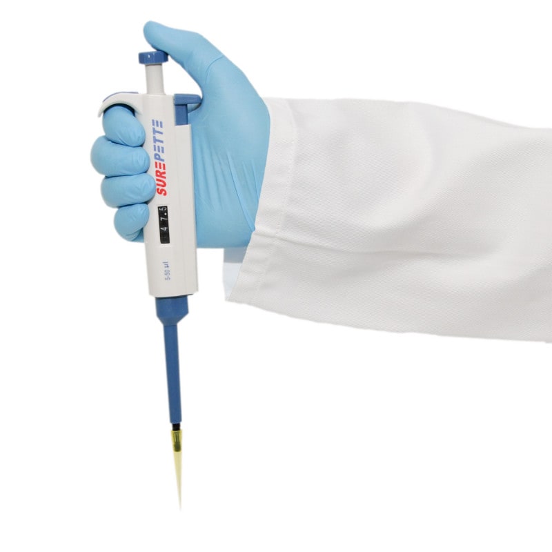 SurePette - variably adjustable pipette 0,5 - 10 µl Medvana UK
