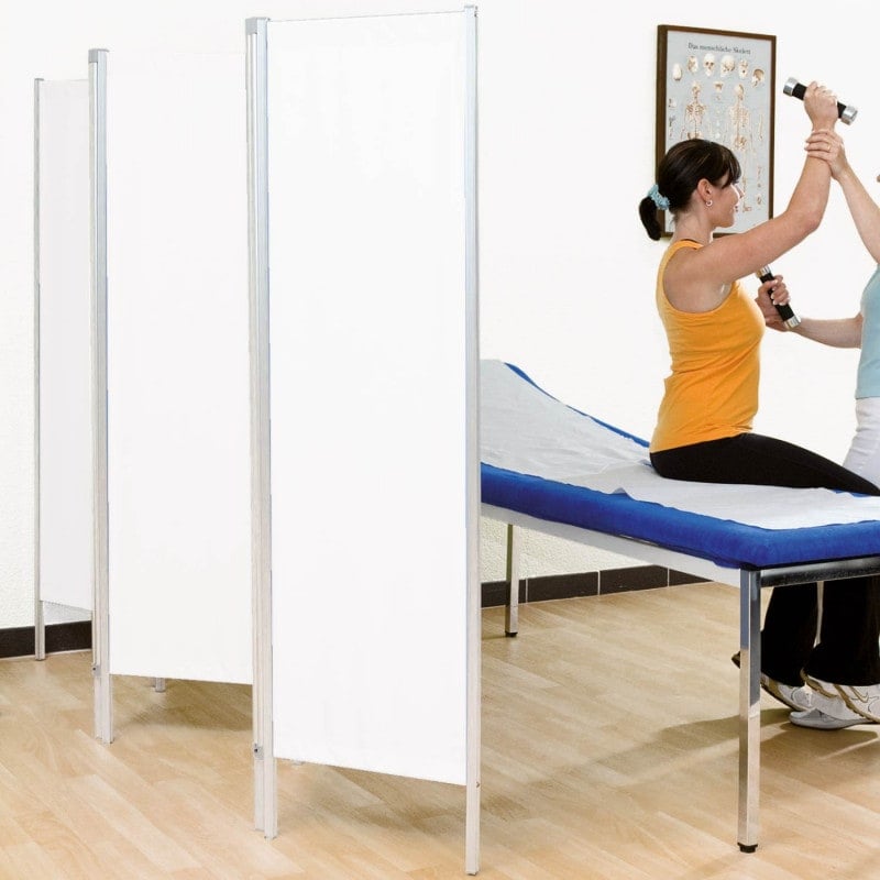 Screen on Wheels 5 | white panels Medvana UK