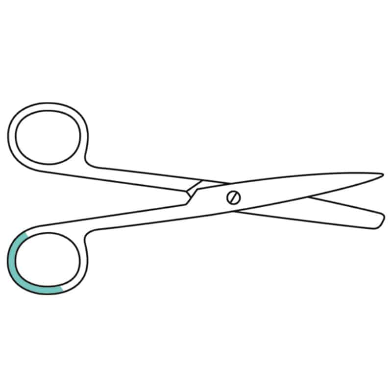 Surgical Scissors blunt-blunt, 14.5 cm Medvana UK