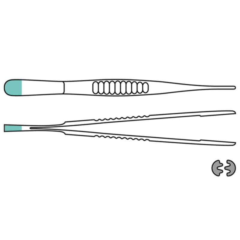 De Bakey Thumb Forceps, 15.5 cm Medvana UK