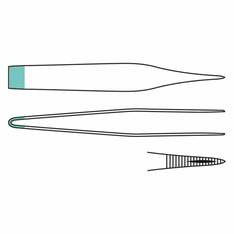 Splinter Forceps, Straight, 9 cm Medvana UK