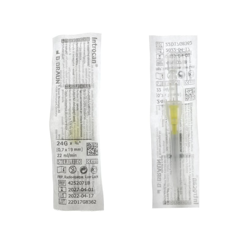 Introcan Intravenous Cannula 18G, 1.3 x 32 mm, green-white Medvana UK