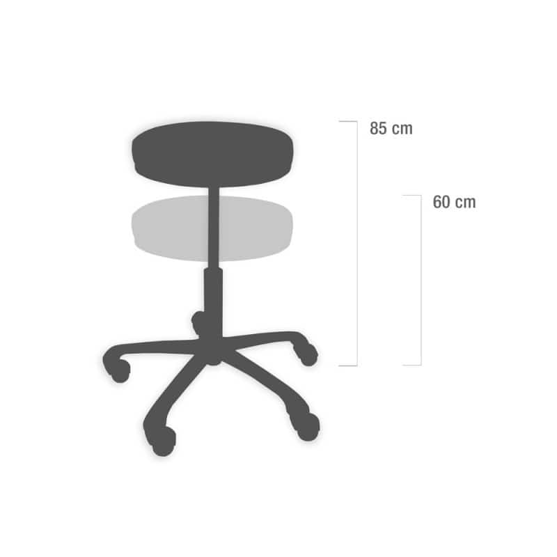 Ergonomic Swivel Stool anthracite Medvana UK