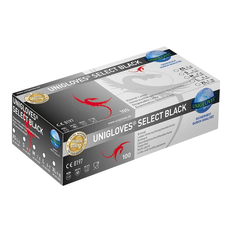 Unigloves Select black M Medvana UK