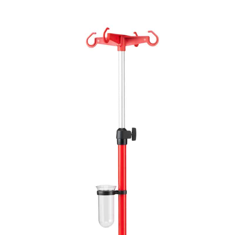 "Rainbow" Children's IV Stand red Medvana UK