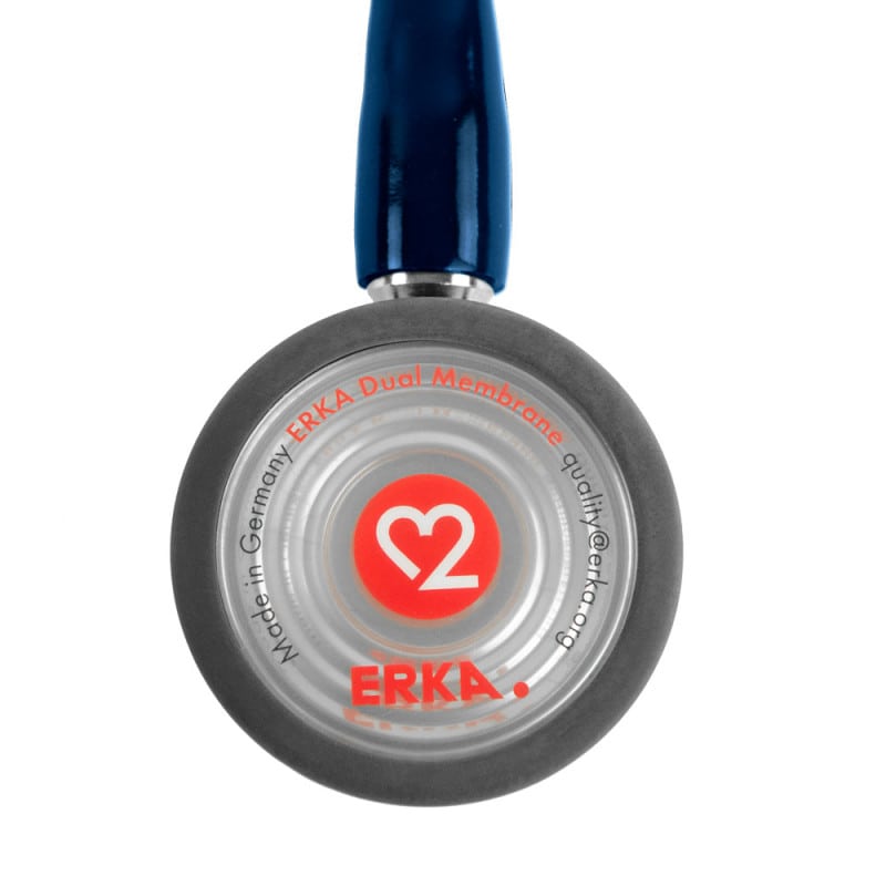 ERKA Precise Dual-Head Stethoscope navy blue