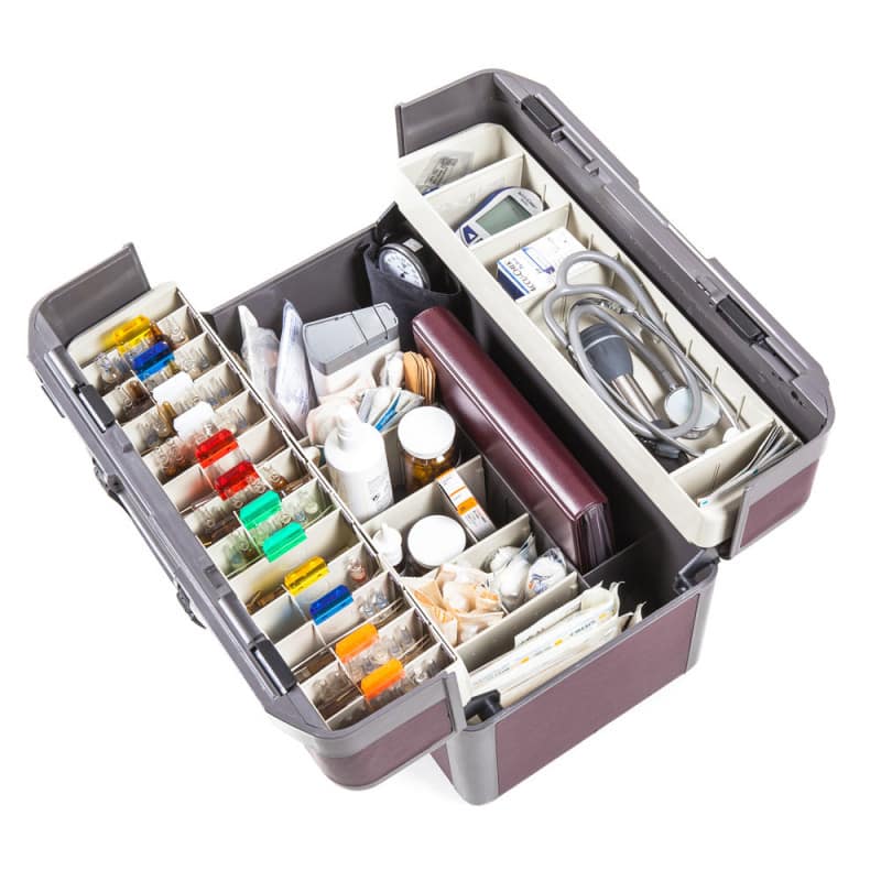 Hardshell Doctor's Case "Ideal" large | bordeaux
