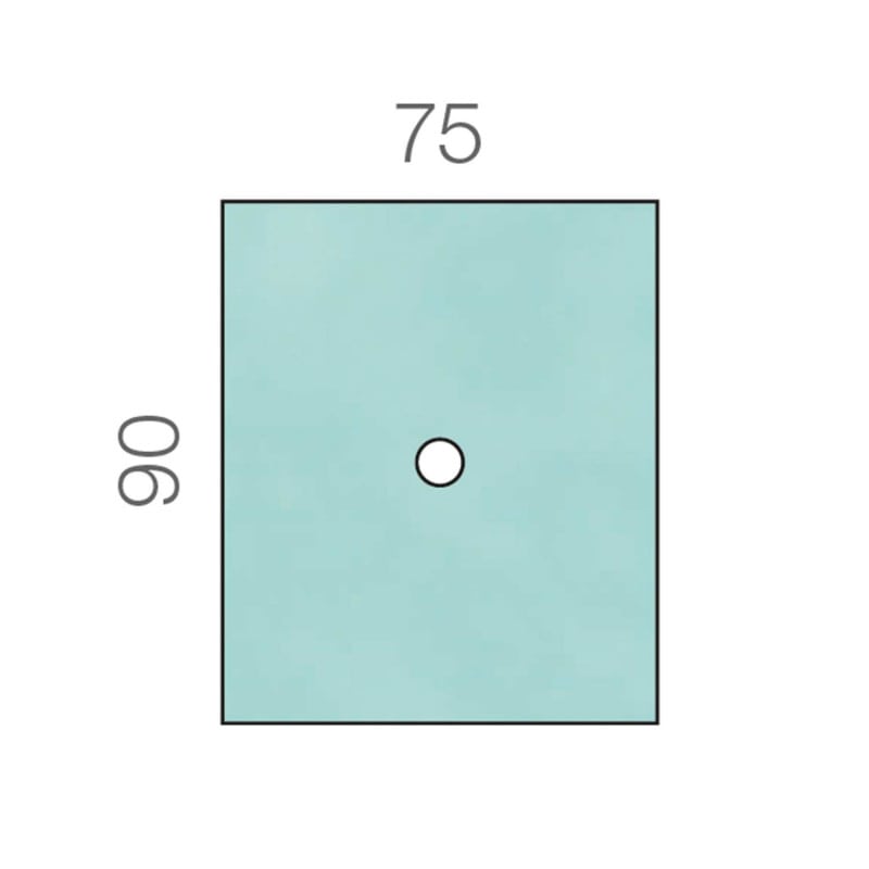 Raucodrape® Fenestrated Drape 75 x 90 cm (8 cm ∅) Medvana UK