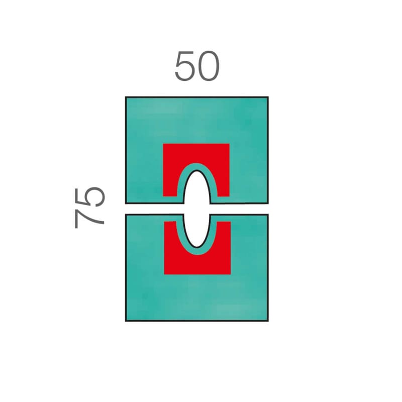 Raucodrape® Fenestrated Drape, 2-part 75 x 90 cm Medvana UK