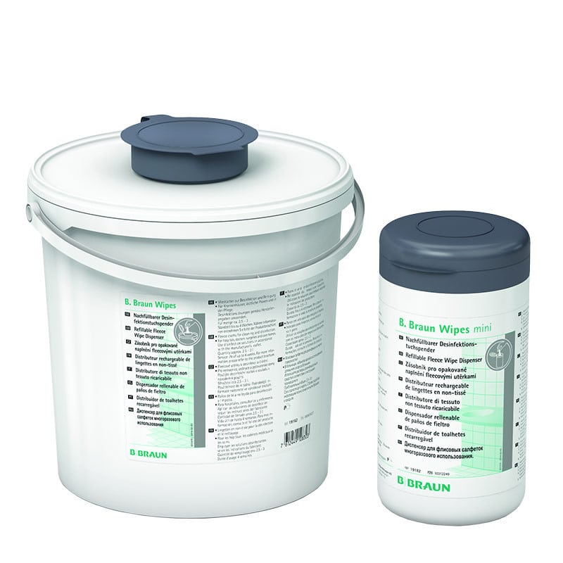 B.Braun Refillable Fleece Wipe Dispenser Dispenser Bucket