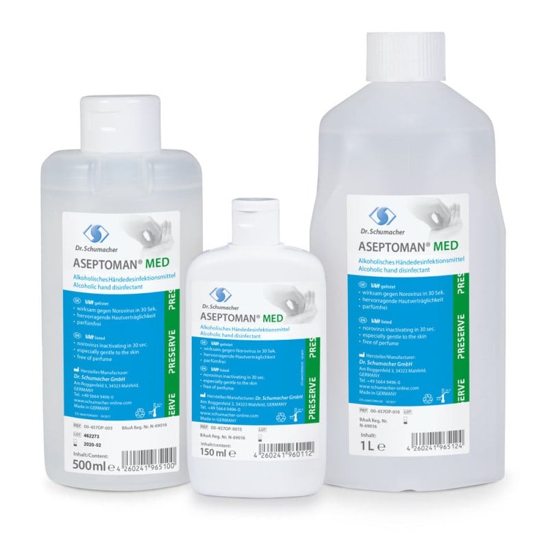 Aseptoman med 1 L dispenser bottle Medvana UK