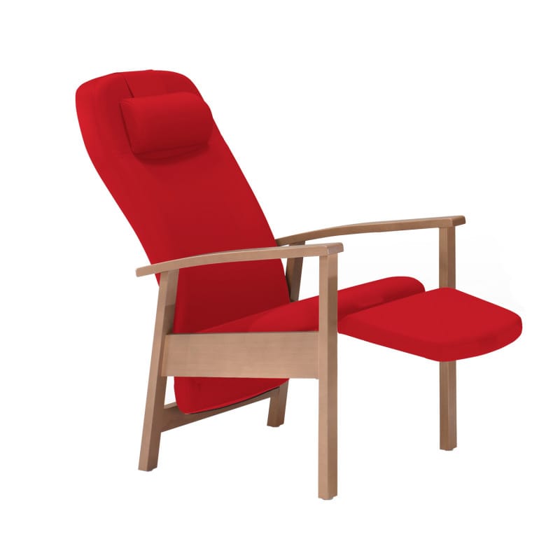 Talo Classic Wooden Recliner sand (5029) Medvana UK