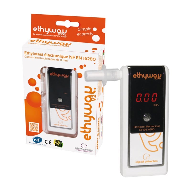 Ethyway V2 Breathalyser Display Mode 1 (up to 0.25 mg-l) Medvana UK