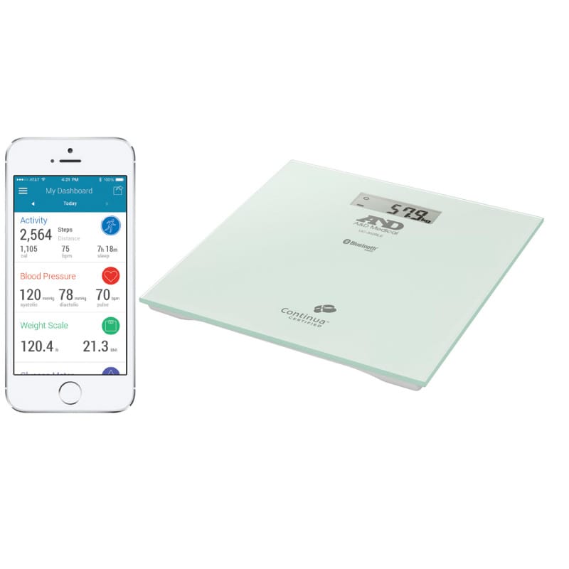UC-352BLE Digital Bluetooth Glass Topped Scales Medvana UK