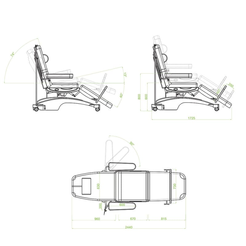 Dialysis Chair «Diasit» grey Medvana UK