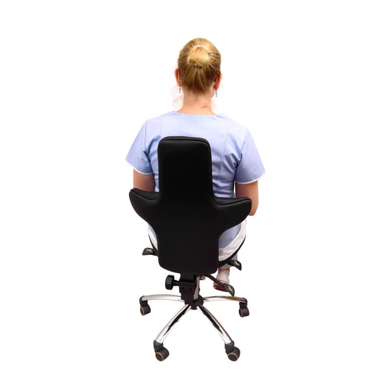 Swivel Chair with High Backrest white Medvana UK
