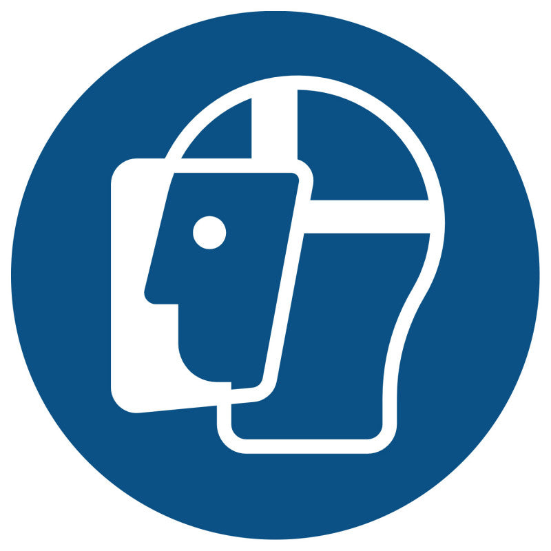"Wear Face Shield" Mandatory Safety Sign (Forex)