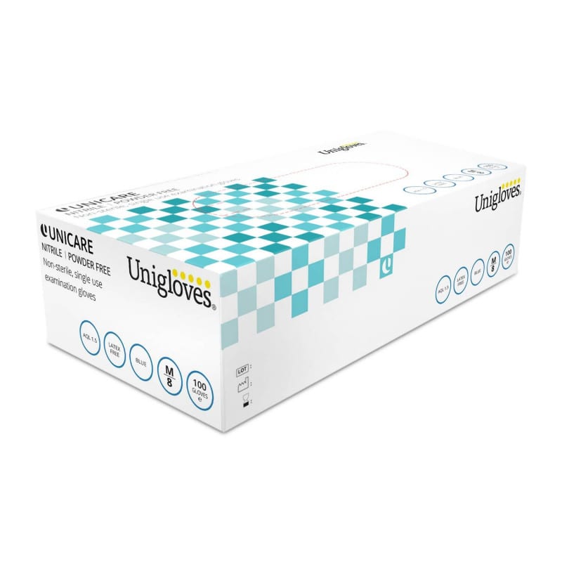 UNICARE Soft nitrile gloves, powder-free Medvana UK