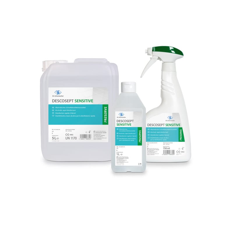 Descosept Sensitive Rapid Disinfectant 750 ml Spray Bottle Medvana UK
