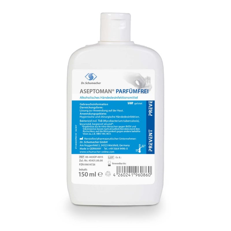 ASEPTOMAN FRAGRANCE-FREE 500 ml Dispenser Bottle Medvana UK