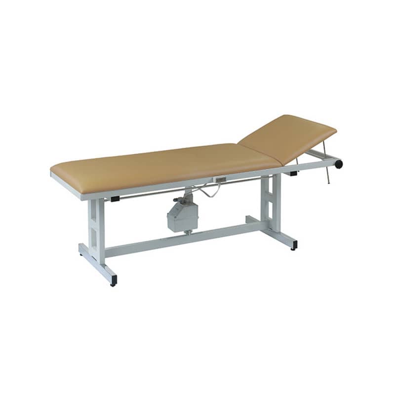 Height Adjustable Examination Table light blue Medvana UK