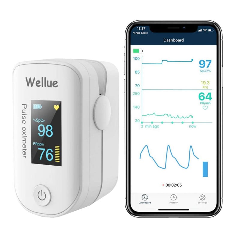 Viatom Bluetooth-Pulsoximeter FS20F black