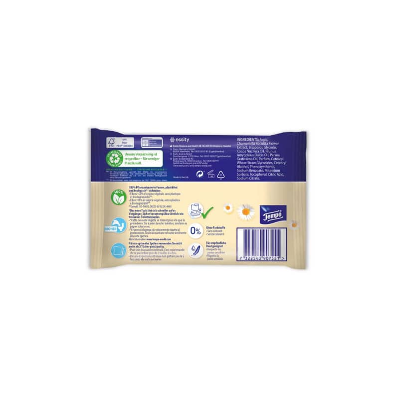 TEMPO Moist Toilet Tissues Gentle & Nourishing Medvana UK