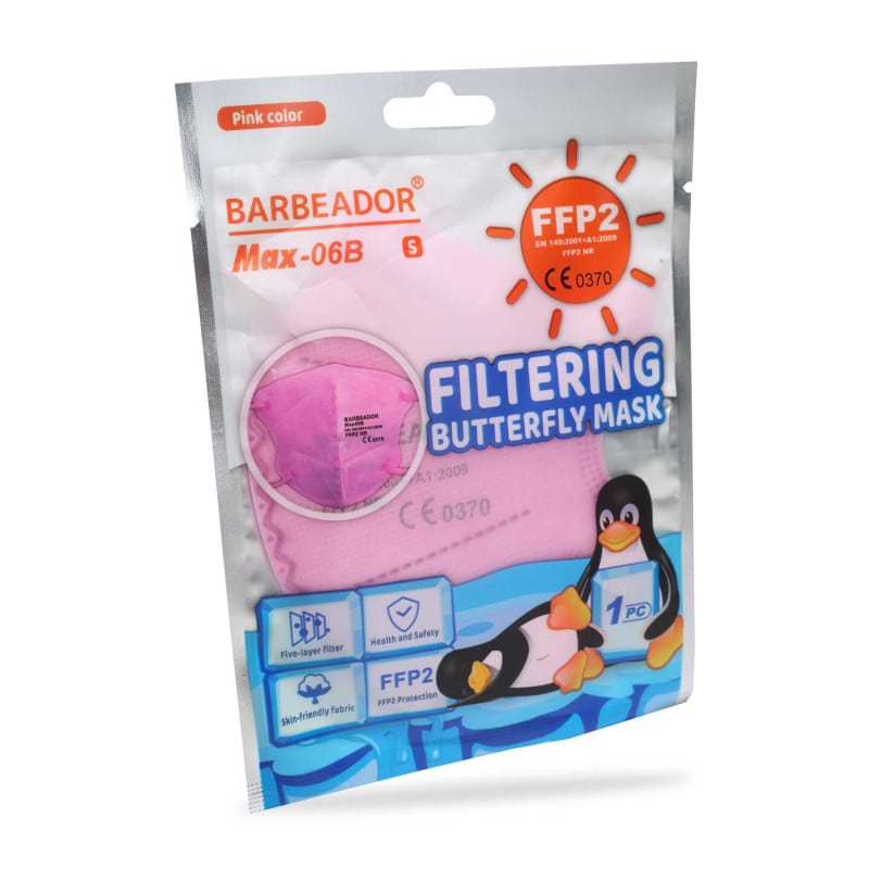 Coloured FFP2 Mask for Children black Medvana UK