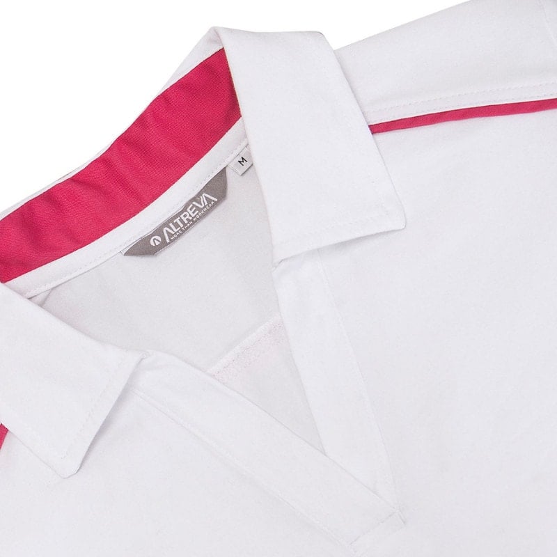 Tamara Long Polo Shirt S | white Medvana UK