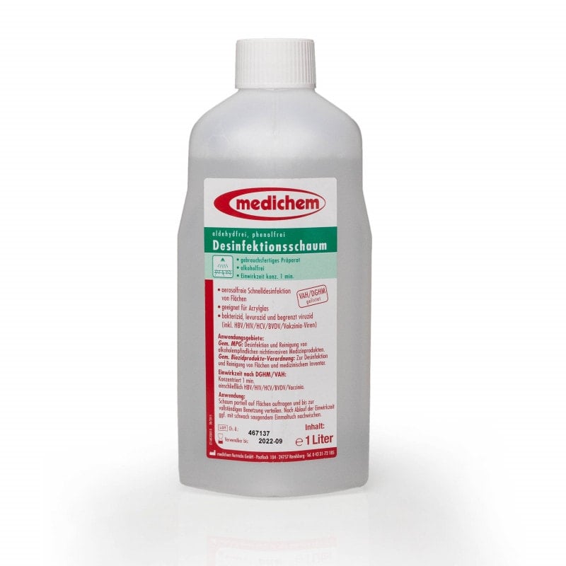 medichem Disinfectant Foam 1 litre Medvana UK
