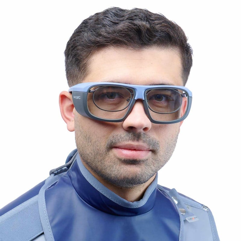 BR125 X-Ray Protective Glasses grey-blue Medvana UK