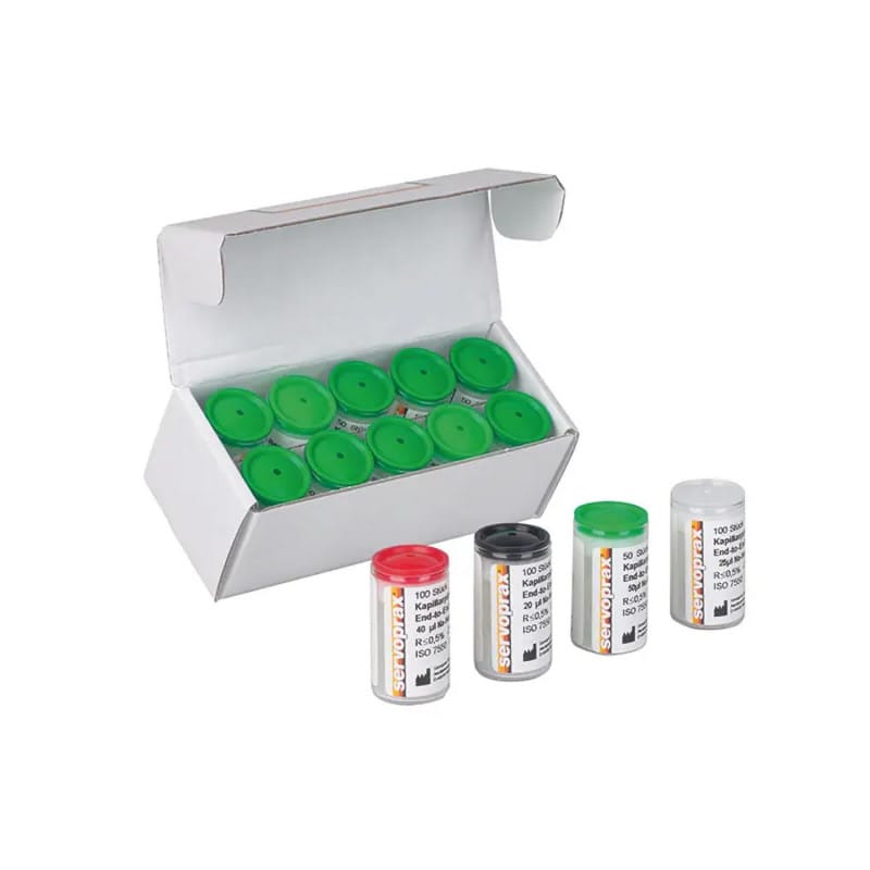 Capillary Pipettes End-to-End heparinised | 100 µl Medvana UK