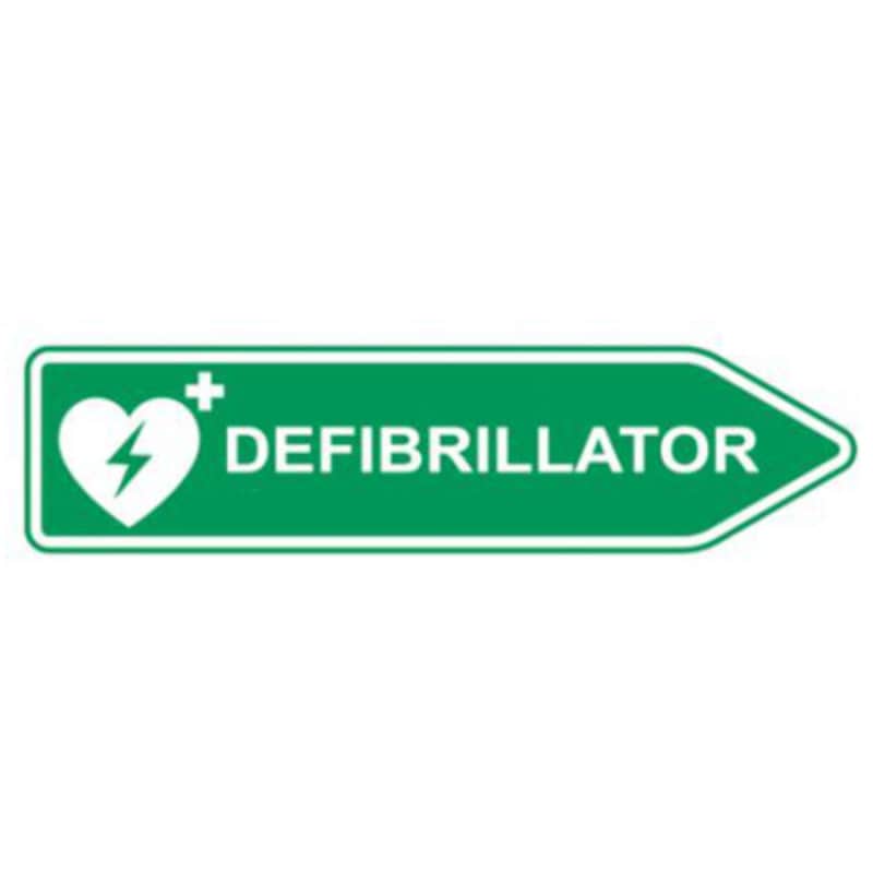 AED Location Sign left pointing arrow Medvana UK