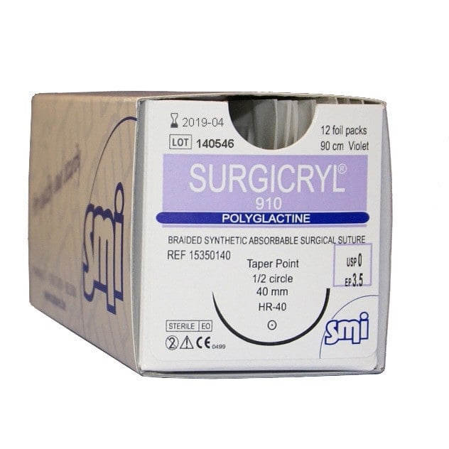 Surgicryl 910 USP3-0 EP2 75cm DS19 Medvana UK