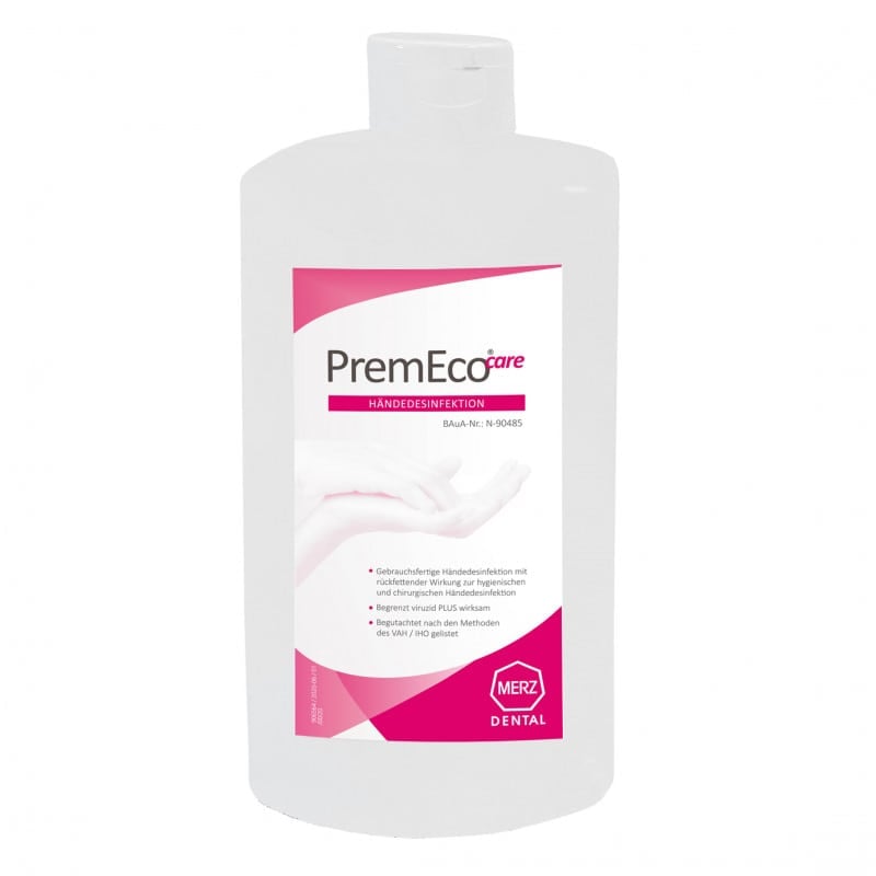 PremEco care Hand Sanitiser 1 litre Euro bottle Medvana UK