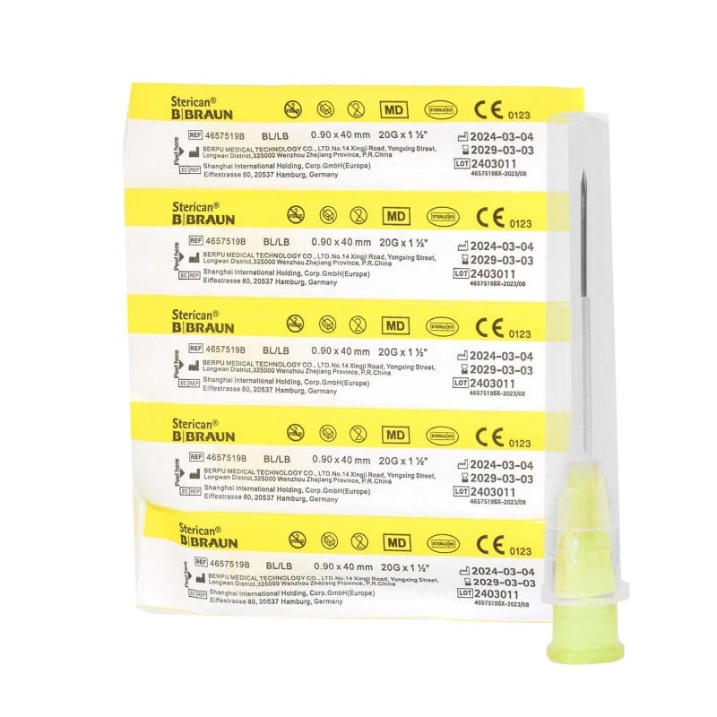 Disposable Sterican Cannulas 20G, 0.90 x 40 mm, yellow Medvana UK