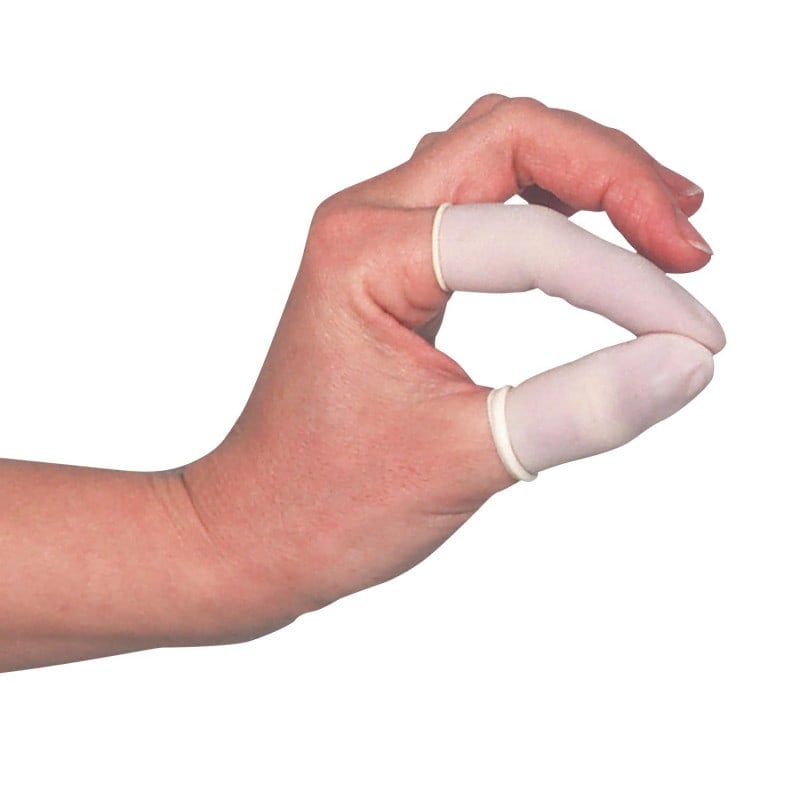 Latex Finger Cots, Non-Sterile 5 (XL) Medvana UK