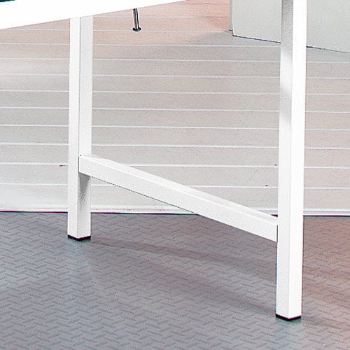 AGA Exam Table lacquered pure white | red Medvana UK