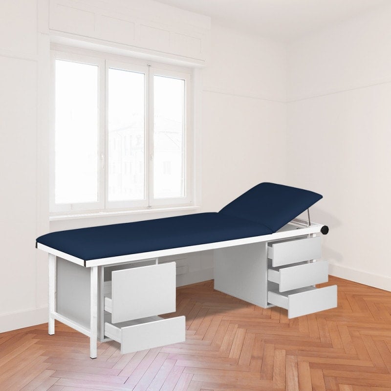 Exam Table with Base Units light blue Medvana UK