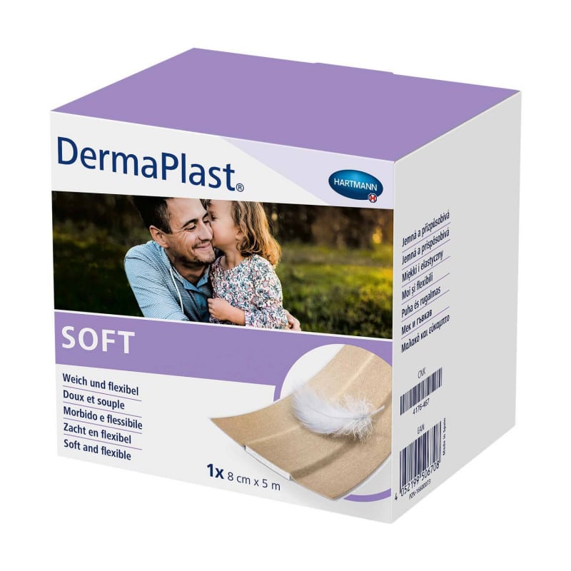 DermaPlast SOFT Adhesive Plaster Roll 8 cm Medvana UK