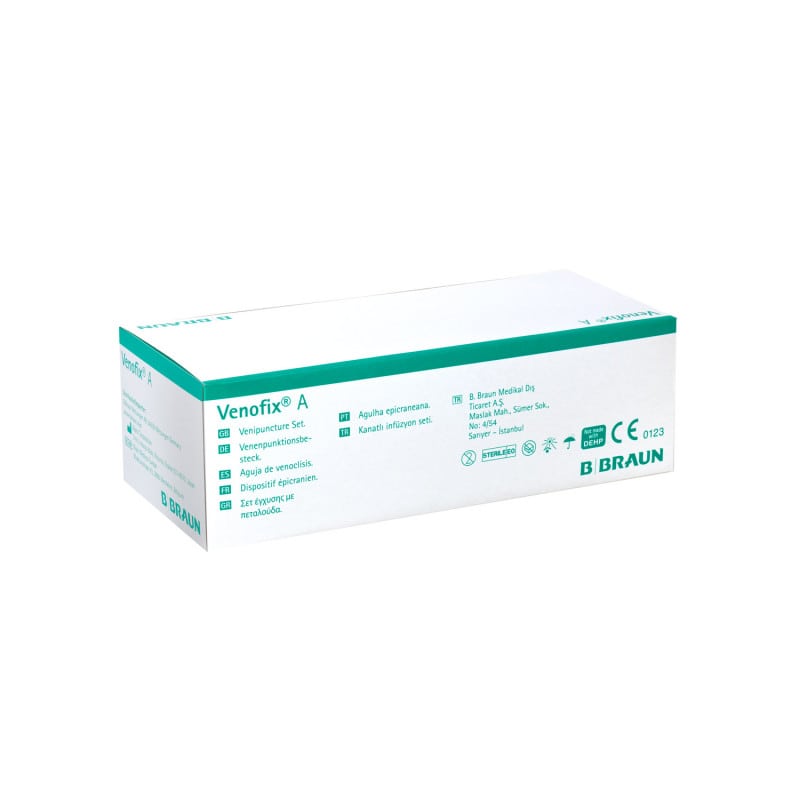 Venofix® A Venipuncture Needle 21G, 0.8 x 19 mm, green Medvana UK