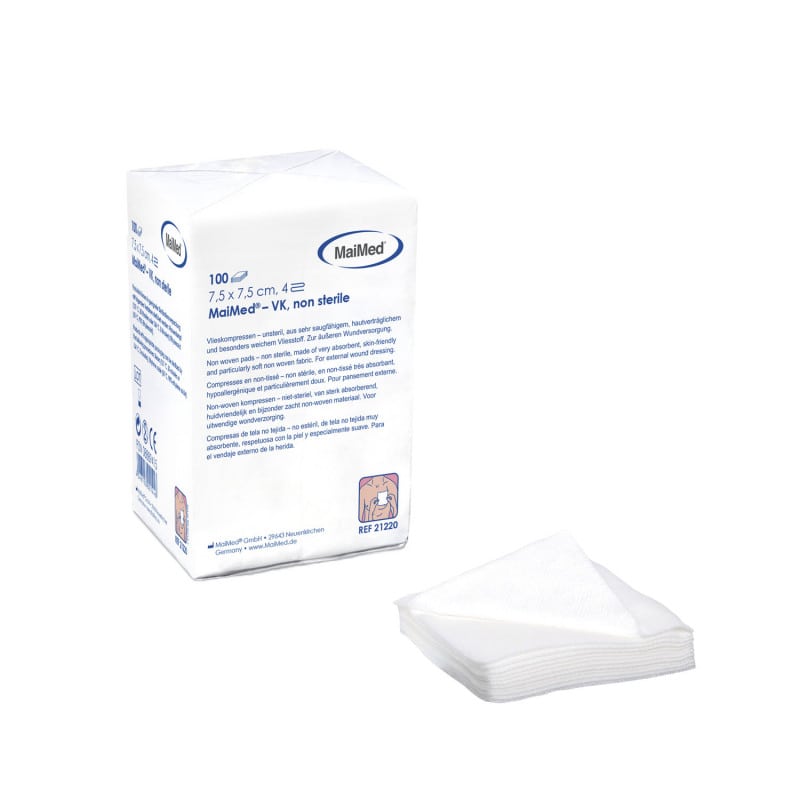 MaiMed VK Non-Woven Compresses, non-sterile 5 x 5 cm Medvana UK