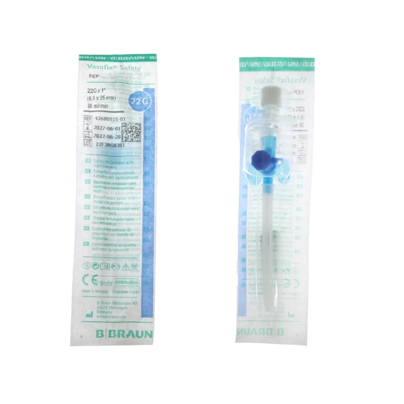 Vasofix Safety IV Catheter 18G 1.3 x 45mm, green Medvana UK