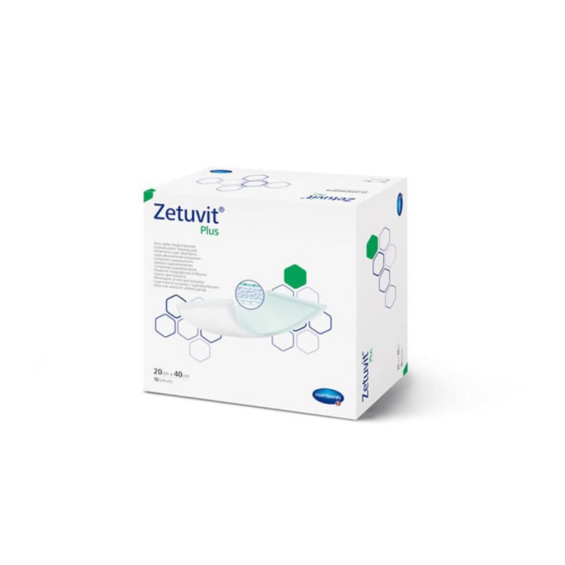 Zetuvit plus, Sterile Absorbent Compresses 15 x 20 cm
