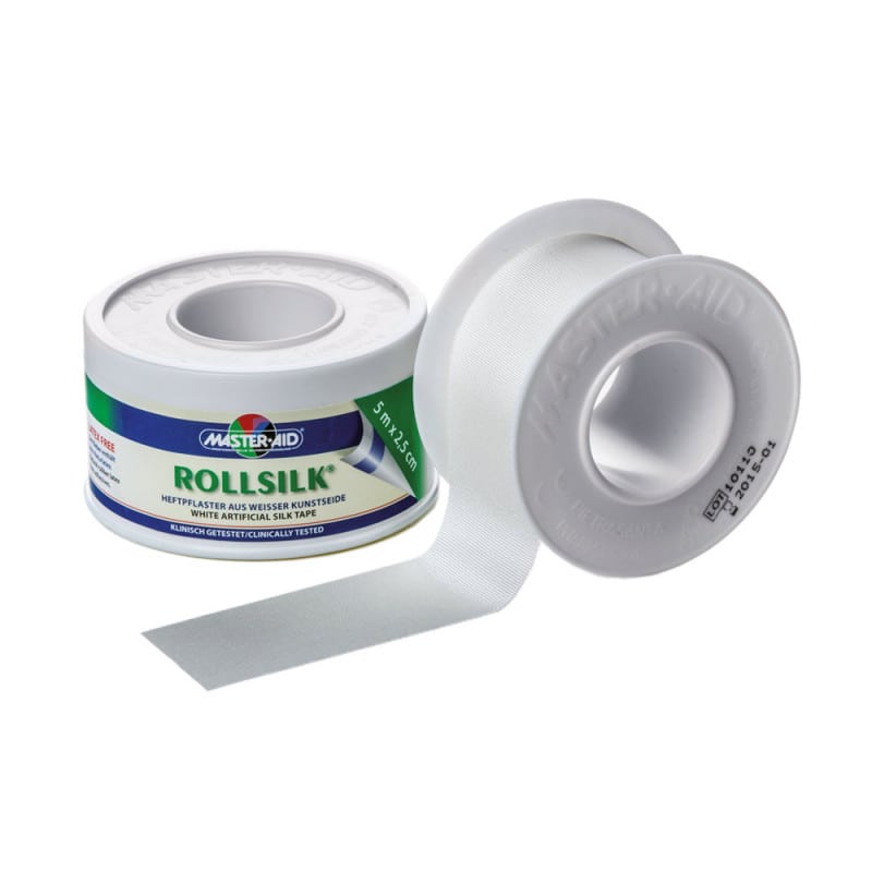 ROLLSILK Adhesive Tape 2.5 cm (12 rolls) Medvana UK