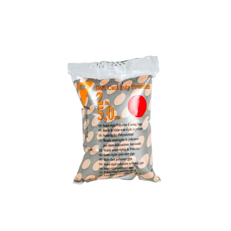 3M Soft Cast Poly Premium 10.1cm x 3.6m | red Medvana UK